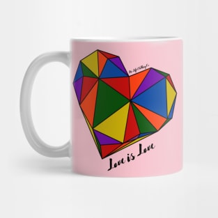 Love is Love LGBTQ Heart Mug